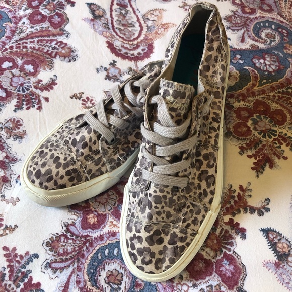 Blowfish Malibu plum leopard print sneakers - Picture 6 of 8
